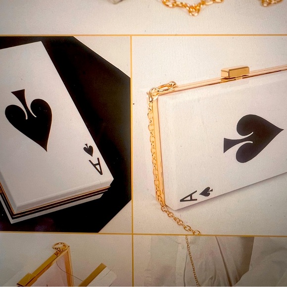 NWT Ace Playing Card clutch- only available at the exclusive club! - Picture 2 of 8
